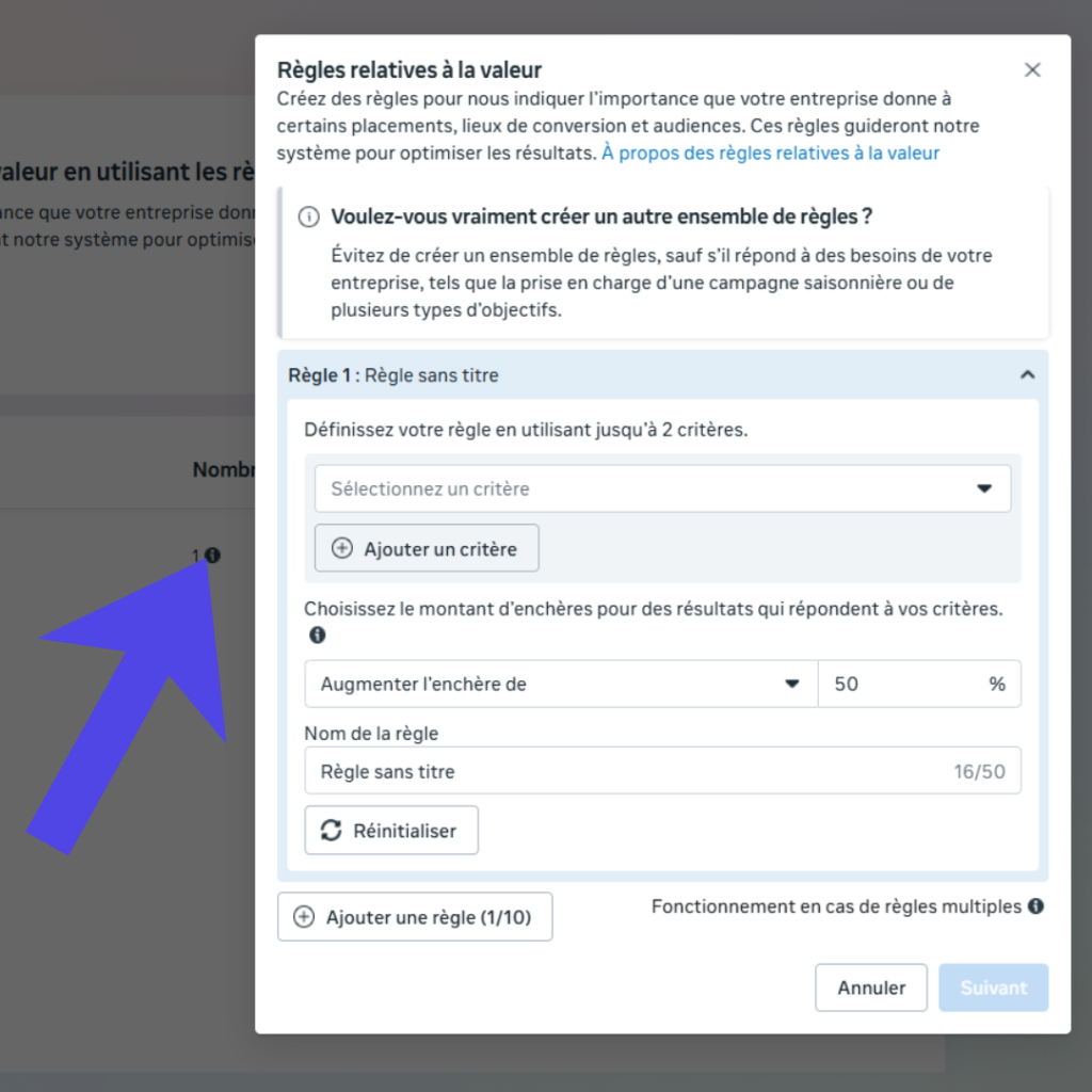 شرح ميزة Value Rules في Facebook Ads للتجارة الإلكترونية