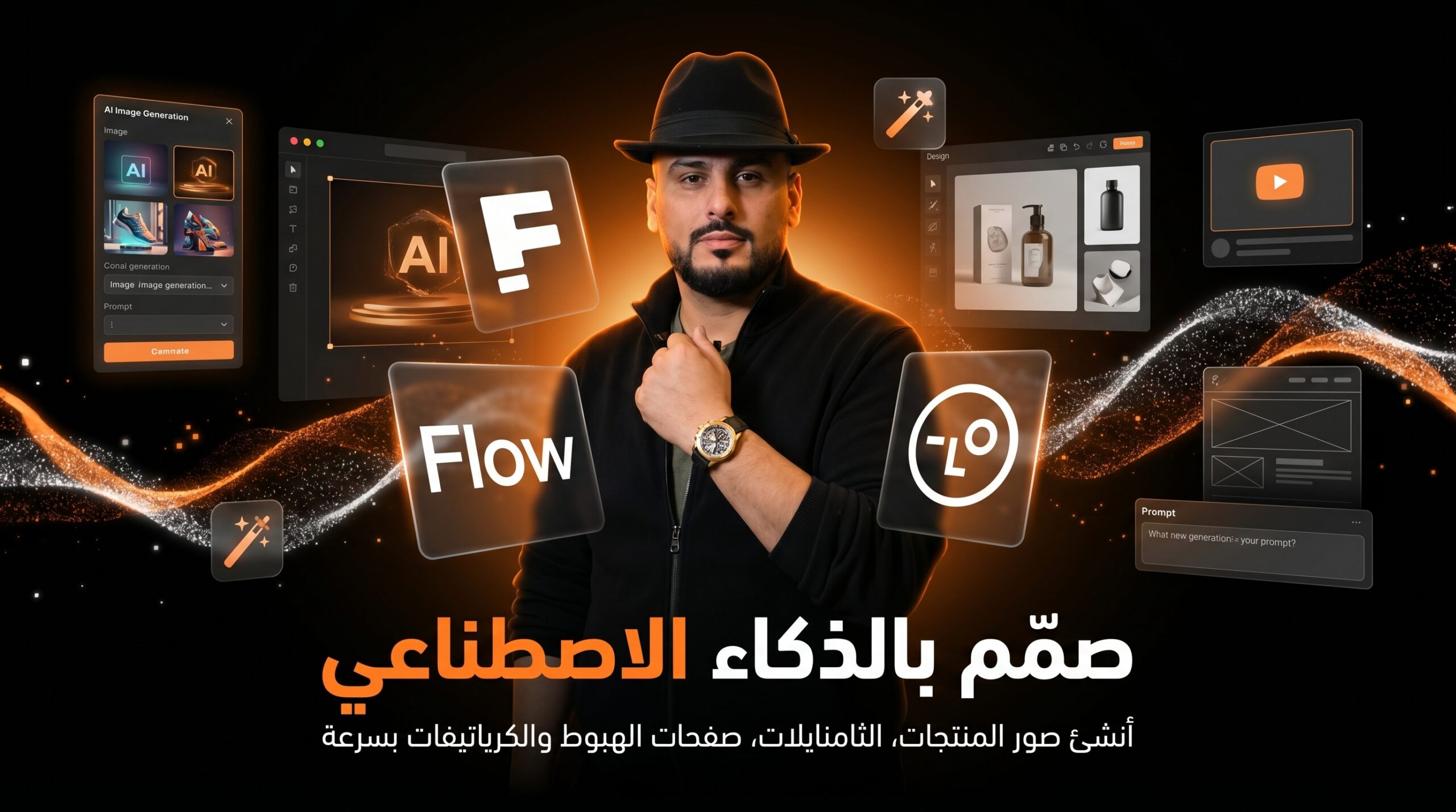 أدوات التصميم بالذكاء الاصطناعي مع إلياس دراجي