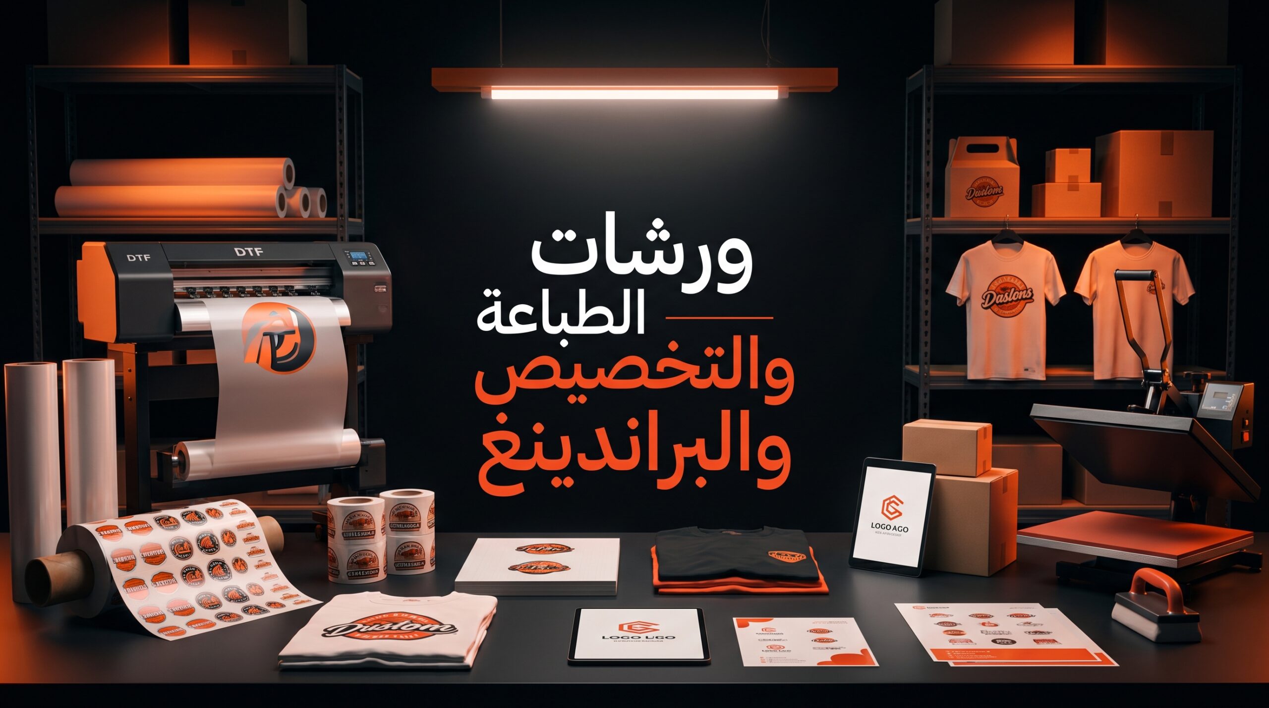 ورشات الطباعة والتخصيص والبراندينغ