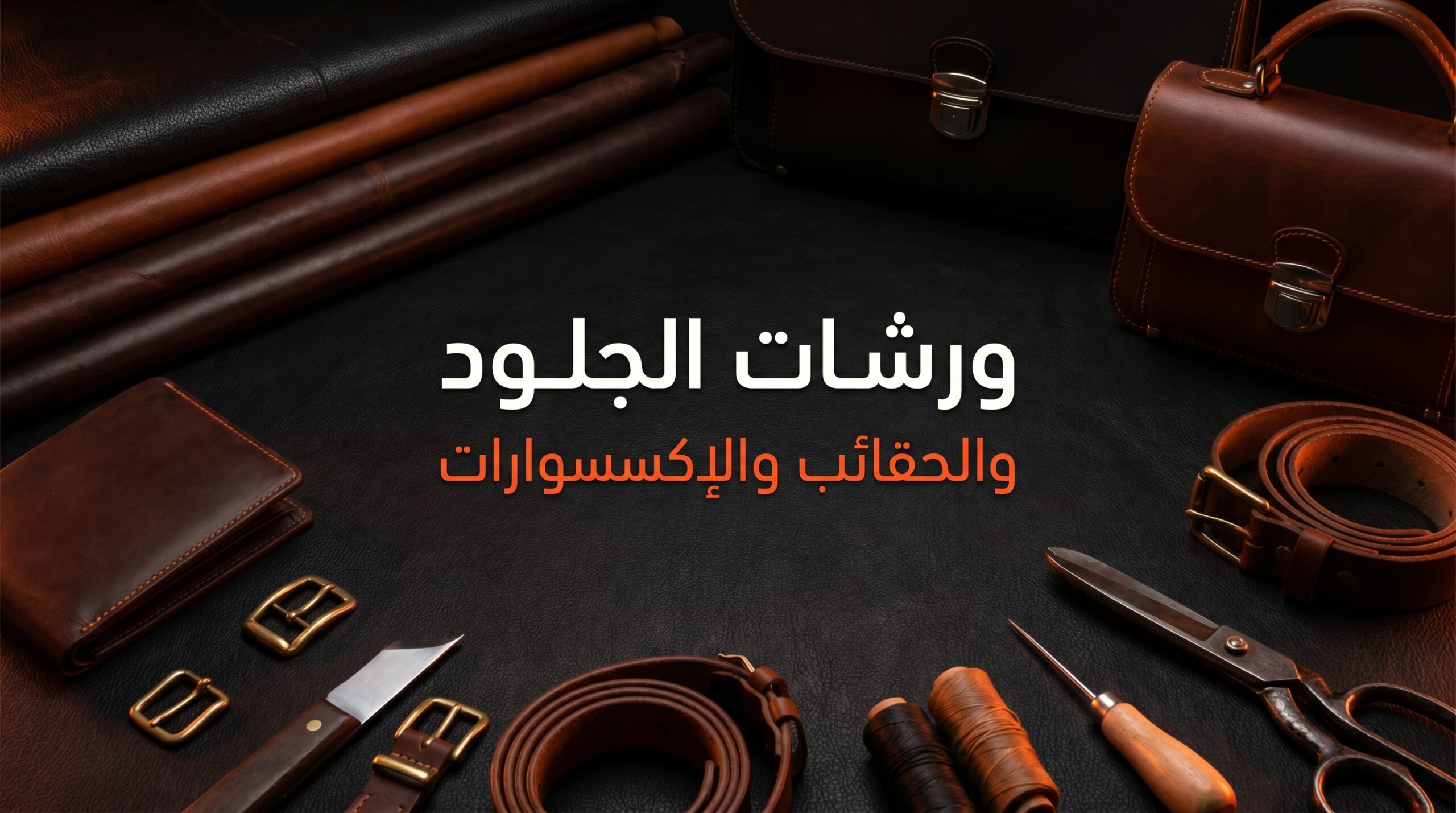 ورشات الجلود والحقائب والإكسسوارات