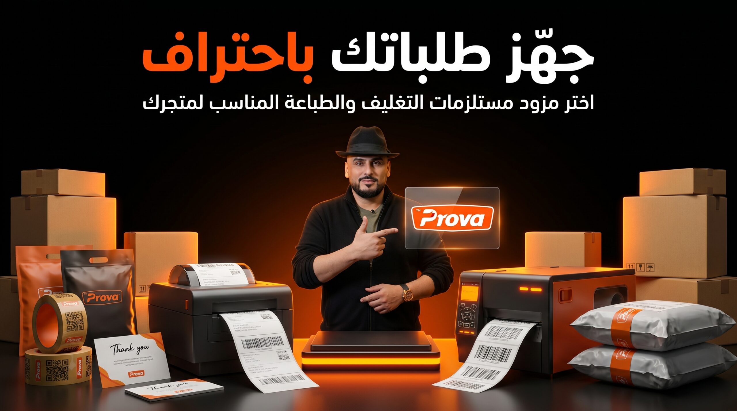 مستلزمات التغليف وتجهيز الطلبات للتجارة الإلكترونية