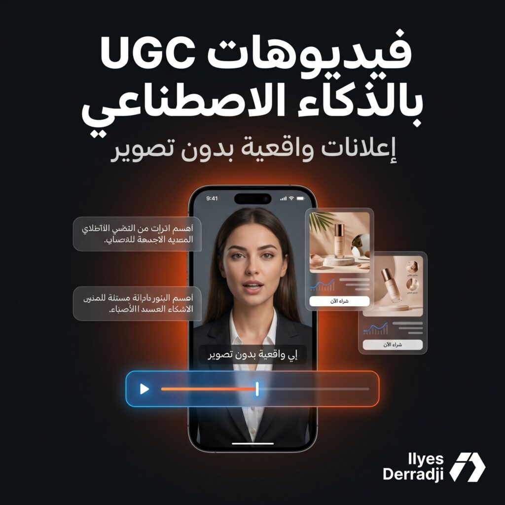 أداة ذكاء اصطناعي لصناعة فيديوهات UGC وإعلانات التجارة الإلكترونية
