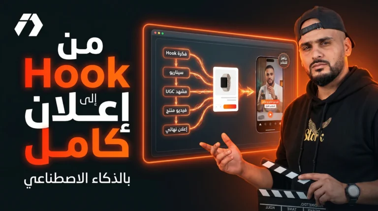 أنشئ إعلانًا كاملًا بالذكاء الاصطناعي من Hook قوي إلى فيديو جاهز للنشر