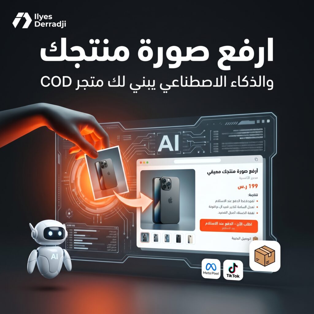 إنشاء متجر COD بالذكاء الاصطناعي عبر Landify.pro