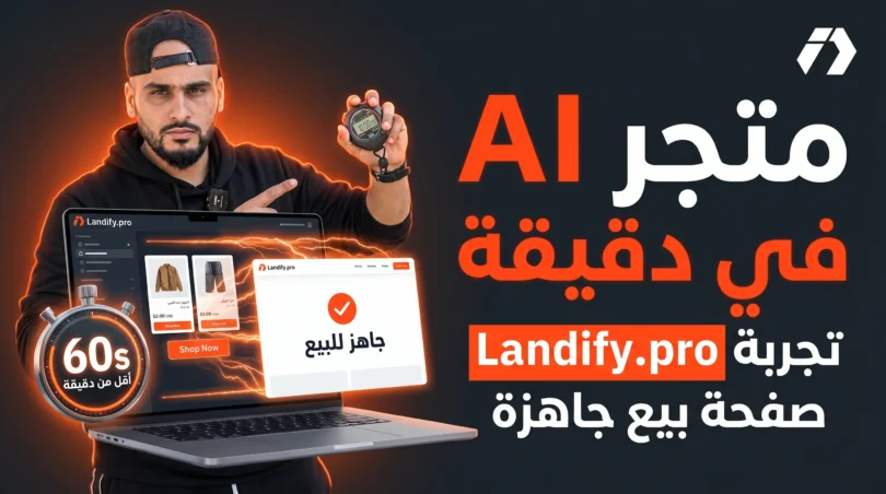 إنشاء متجر COD بالذكاء الاصطناعي عبر Landify.pro