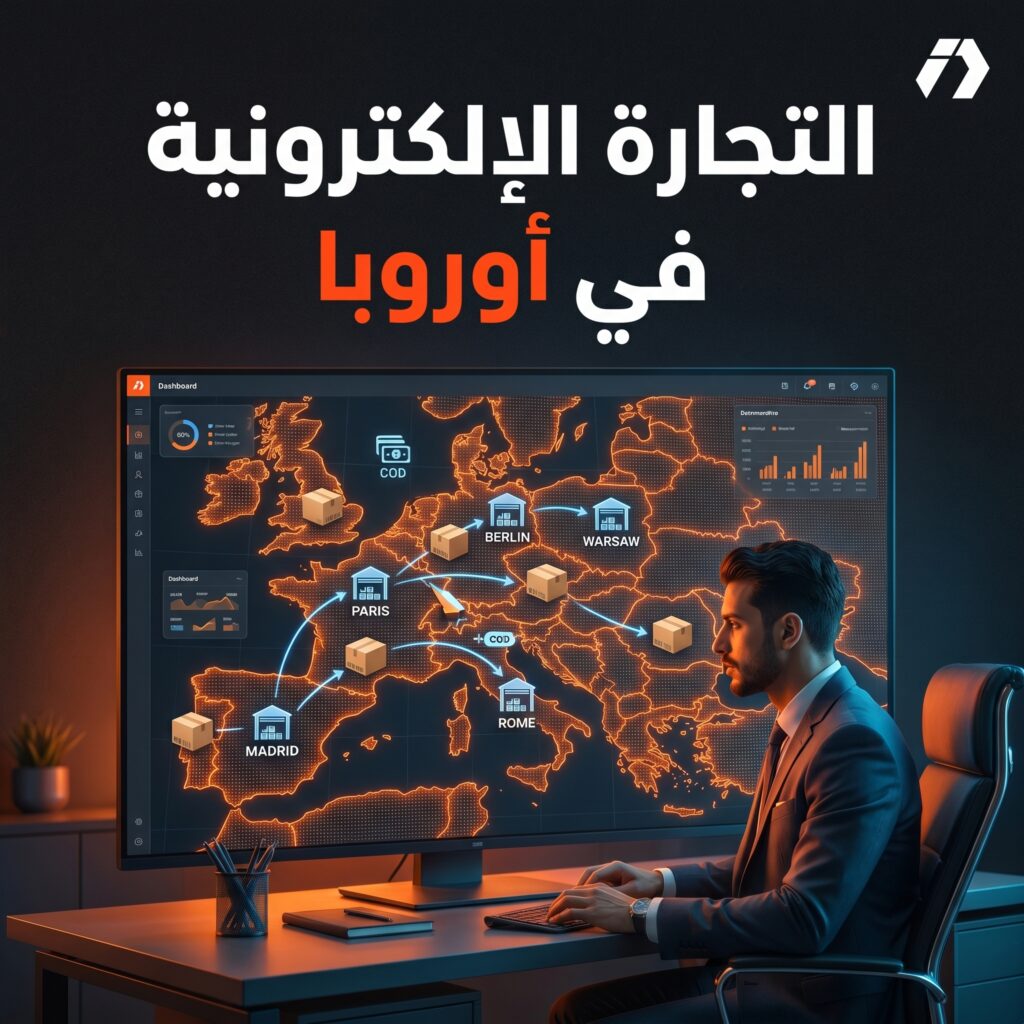التجارة الإلكترونية في أوروبا من الجزائر مع ecomfulfilment وخدمات التخزين والشحن والدفع عند الاستلام