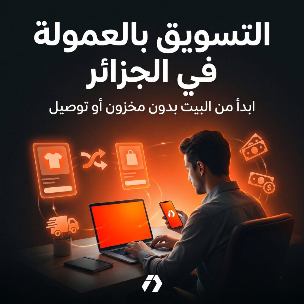 التسويق بالعمولة في الجزائر للمبتدئين والعمل من البيت بدون مخزون أو توصيل