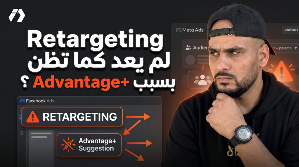 شرح مشكلة الريتارجيتينغ في فيسبوك بسبب Advantage+ وSuggestion داخل Meta Ads