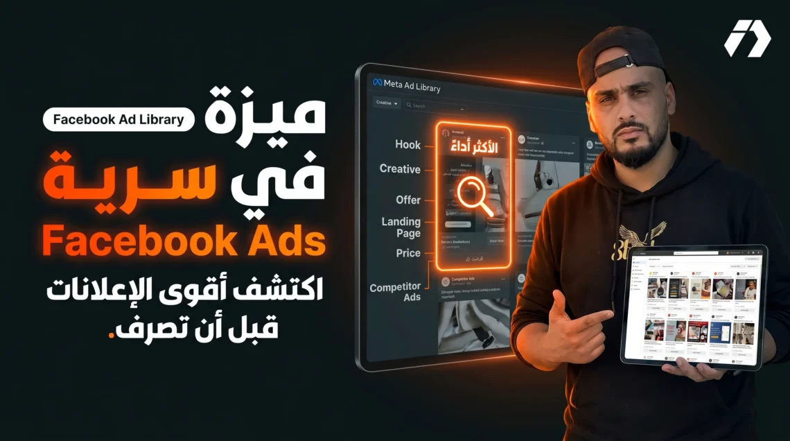 شرح Facebook Ad Library للتجارة الإلكترونية وتحليل إعلانات المنافسين