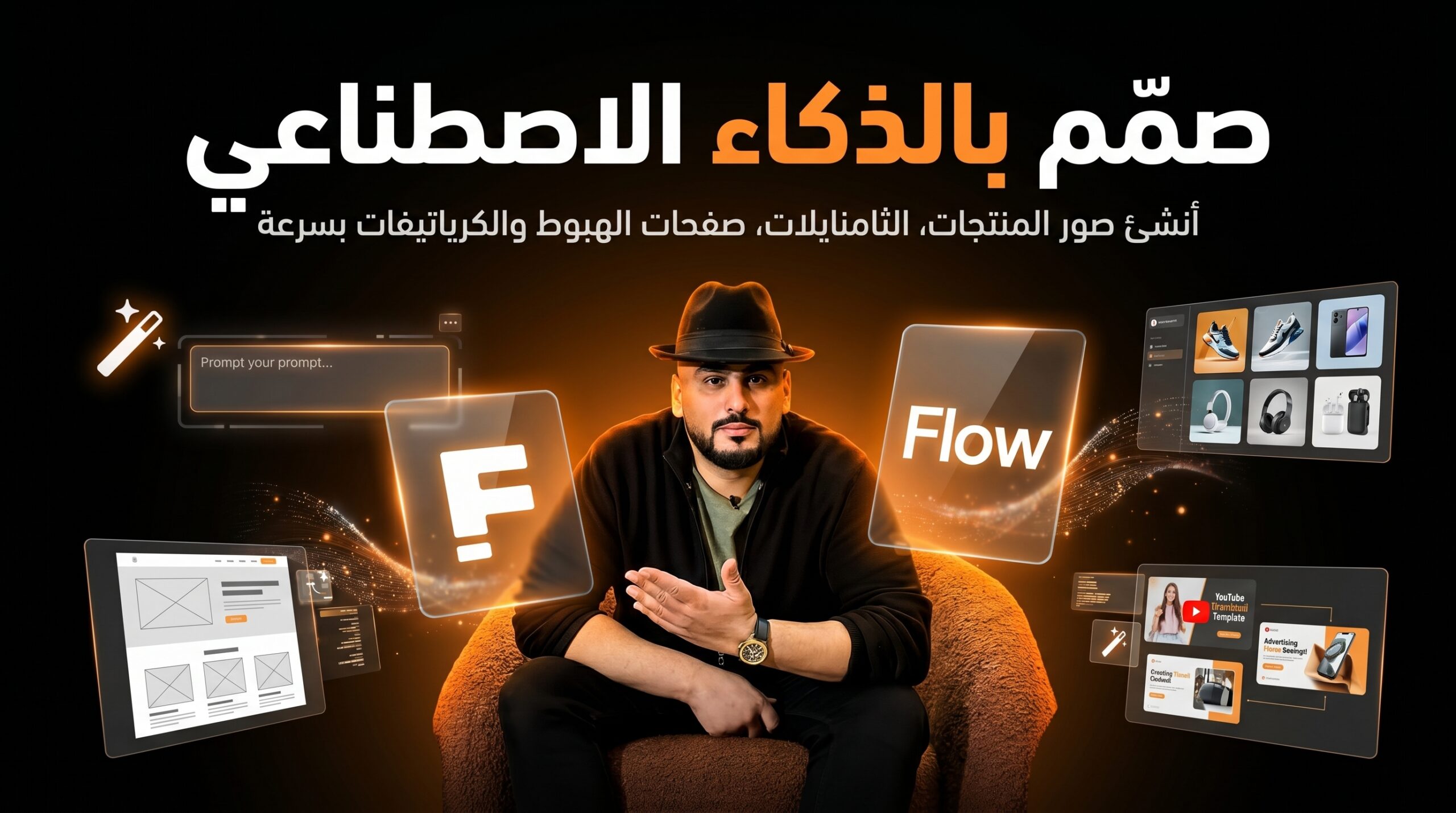 شرح أدوات التصميم بالذكاء الاصطناعي للمنتجات وصفحات الهبوط