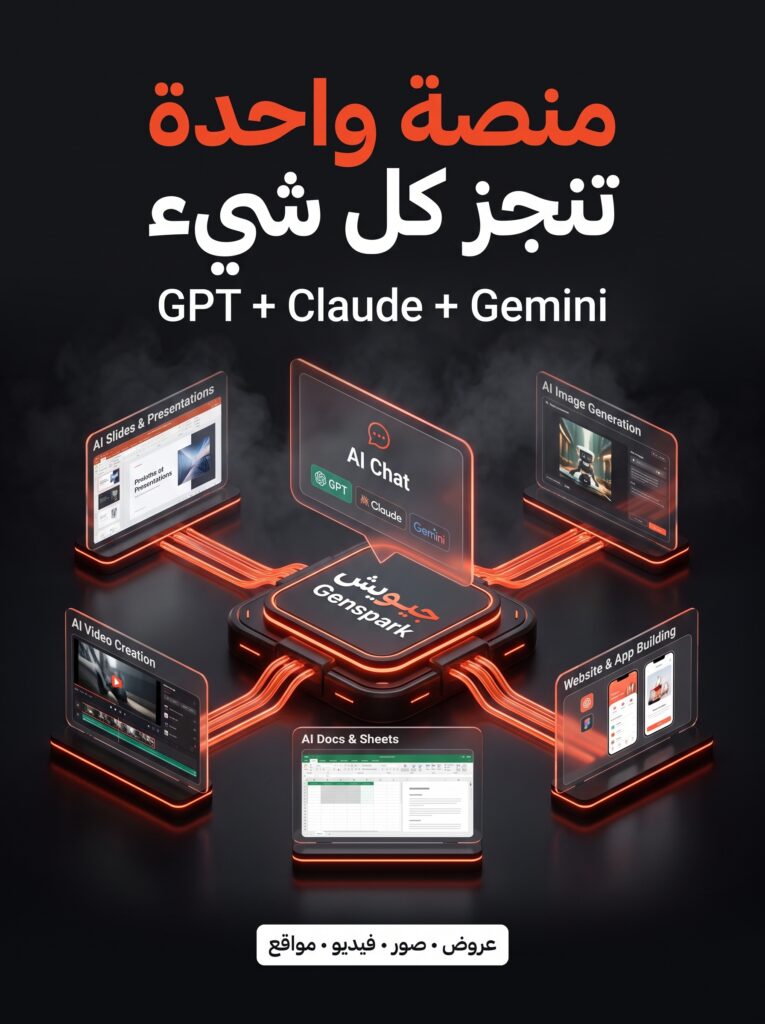 Genspark منصة تجمع GPT وClaude وGemini في مكان واحد